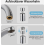 360 Degree Rotating Tap Aerator, Dual Function Water Saving Sprayer for Kitchen and Bathroom 5