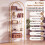 Costway 174 cm Freestanding Bookshelf with Metal Frame 8