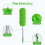 Washable Microfibre Duster with 242 cm Extendable Stainless Steel Pole, Flexible Corner Tool, Green 4