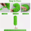 Washable Microfibre Duster with 242 cm Extendable Stainless Steel Pole, Flexible Corner Tool, Green 3