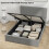 4ft6 Double Ottoman Bed with Gas Lift Storage - Grey 6