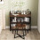 Costway Folding Table w/Stool 90 cm Computer Desk Set w/ AC Outlets 8