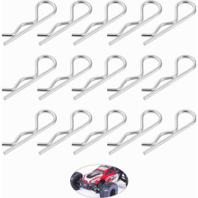50-Piece RC Car Body Clips, R Buckle Shell Clips, Cotter Pins and R Clips for RC Vehicles, Spare Parts