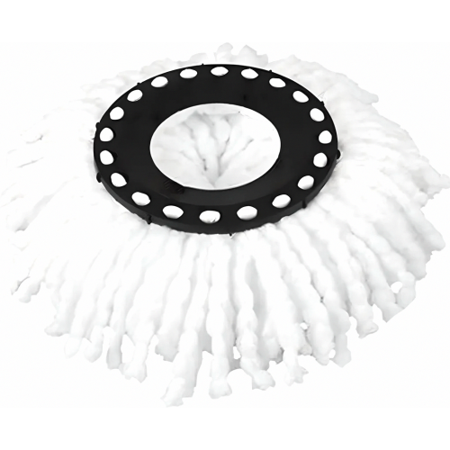 5 Pack Replacement Mop Heads for Spin Mops, Microfibre Refill Pads, White for Home Cleaning 1