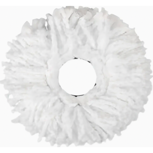 5 Pack Replacement Mop Heads for Spin Mops, Microfibre Refill Pads, White for Home Cleaning 2