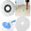 5 Pack Replacement Mop Heads for Spin Mops, Microfibre Refill Pads, White for Home Cleaning 5