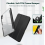 Tablet Case Compatible with 10th Generation 10.9 Inch Device, Shockproof Cover with Pencil Holder, Clear Back, Black 4