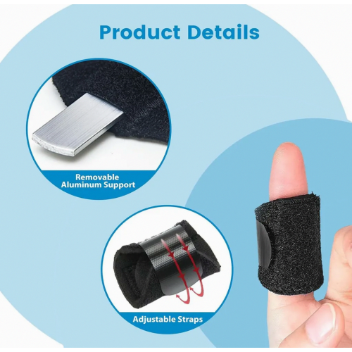 5 Pack Finger Splints for Trigger Finger, Broken Fingers and Arthritis, Thumb Support Brace Set 2