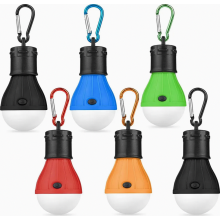 6 Pack LED Camping Lanterns with Carabiners, Waterproof Tent Lights for Hiking, Fishing and Power Outages