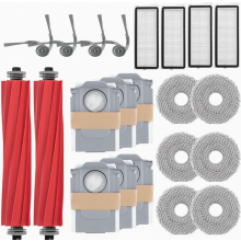 Replacement Parts Kit for QV 35A, QV 35S, QR 598 and QR 798 Robot Vacuum Cleaners, 22 Pieces