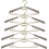 5 Pack Large Extendable Suit Hangers, High Quality Plastic Clothes Hangers for Wardrobes, Grey 1