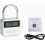 Digital Timed Padlock with LCD Display, 99-Hour Timer, USB Rechargeable, Silver Security Lock for Phone Use Control 1