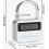 Digital Timed Padlock with LCD Display, 99-Hour Timer, USB Rechargeable, Silver Security Lock for Phone Use Control 2