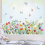 Spring Window Decorations, 3 Sheets Floral and Butterfly Static Cling Self Adhesive Stickers for Home 5