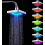 LED Rain Shower Head with 7 Colour Lights, Romantic Waterfall Effect for a Modern Home Bathroom 1