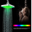 LED Rain Shower Head with 7 Colour Lights, Romantic Waterfall Effect for a Modern Home Bathroom 2