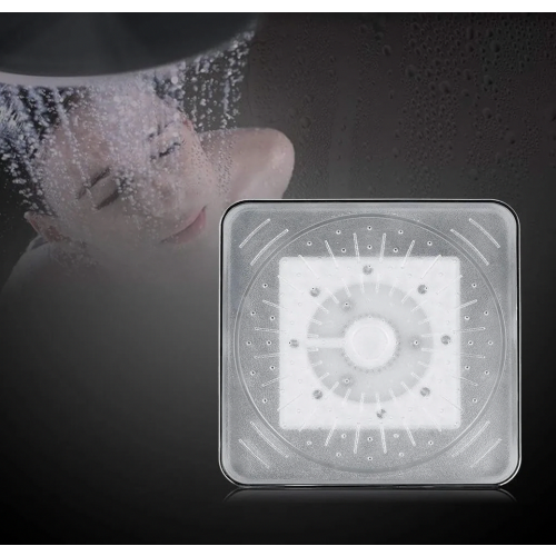 LED Rain Shower Head with 7 Colour Lights, Romantic Waterfall Effect for a Modern Home Bathroom 2