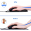 Ergonomic Gel Mouse Pad with Wrist Support, Non-Slip Polyurethane Base for Comfortable Office and Home Computer Use, 9.2 3