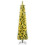 Costway 6 FT Pre-lit Pencil Christmas Tree with Warm LED Lights 1