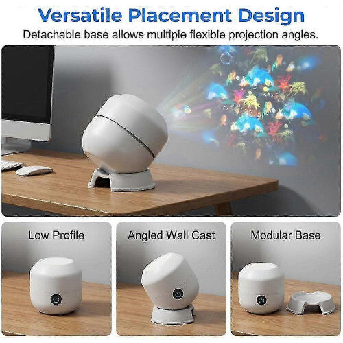 360 Rotating Ocean Wave Night Projection Light, Dynamic LED Projector with Multi-Angle Base, Perfect for Meditation 2