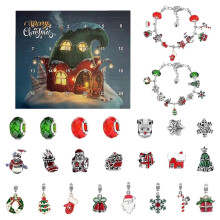 Vánoční adventní kalendář náramek vánoční adventní kalendář vánoční odpočítávací kalendář vánoční šperky s vánoční temati
