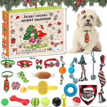 Adventskalender voor honden, 24 stuks/set, kerstadventskalender voor honden, kerstcadeau voor hondenliefhebbers