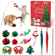 Cat Advent Calendar, 24 Pieces/Set Christmas Advent Calendar Cat Advent Calendar, Christmas Advent Calendar Gift for Cat Lovers