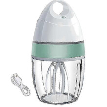 Batidora eléctrica de pie manos libres con 2 varillas, espumador de leche y batidora de bebidas para batir alimentos.