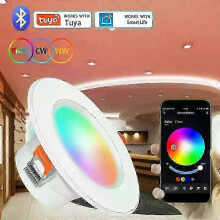 Tuya intelligens LED mélysugárzó WiFi LED mennyezeti süllyesztett lámpa, szabályozható fényerejű spotlámpa, 10 W, 15 W,