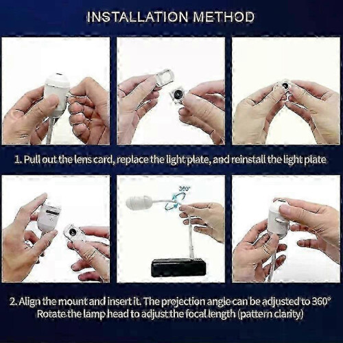 2-in-1 Galaxy Projector Night Light USB Projection Lamp with 24 Projection Films,Mini Galaxy Light 1