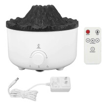 Volcano Humidifier Silent 560ml Aromatherapy Diffuser Acaleph Shape Cold Mist Humidifier with Remote Control US Plug 100?240V