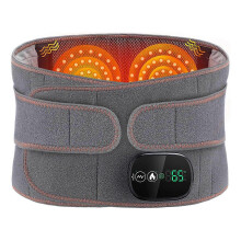 Infrared Heating Lower Back Support Massage Pad with Heat Vibration Red Light Therapy for Pain Relief
