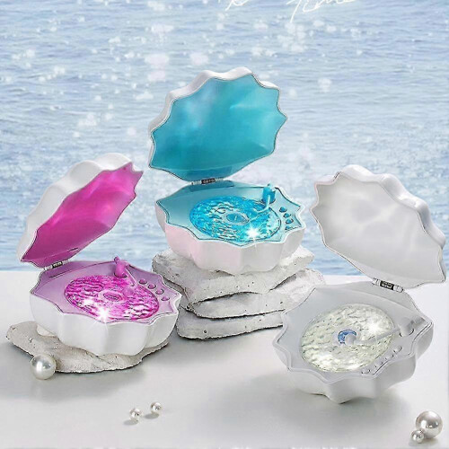 Creative Shell Light Wireless Bluetooth Speaker High-quality Subwoofer Sleeping Desktop Ornaments Romantic Gift For Friends 1