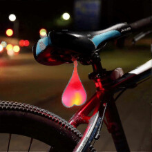 Bike Tail Light: Silicon Ball Cycling Safety Warning Lights for Night Riding, Waterproof and Shock-Resistant, for Bicycle Road Use