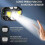 1200 Lumen Bright Headlamp Flashlight LED Rechargeable Headlight Red Light Waterproof Motion Sensor Head Lamp 1
