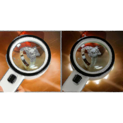 Reading Magnifier, 30x Magnifier, Illuminated Magnifier With 12 High-power Leds 2