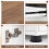 Costway Sideboard Buffet Cabinet with Storage Industrial Coffee Bar Cabinet 9