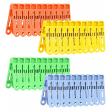 Paquete de 120 pinzas de plástico para ropa, clips que no dejan marcas, en 4 colores, resistentes al viento para toallas, ropa y calcetines.