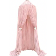 Dosel rosa para cama de niña, mosquitera para cuarto de bebé, cuna, cama individual y cama doble, 60 x 300 cm