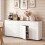 Costway Sideboard Buffet Cabinet with Storage Industrial Coffee Bar Cabinet 11
