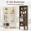 Costway 6-Tier Open Bookcase 178cm Tall Standing Book Storage Organizer 10