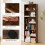 Costway 6-Tier Open Bookcase 178cm Tall Standing Book Storage Organizer 8