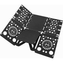 Tabla ajustable para doblar ropa, ideal para camisas y camisetas. Ayuda para doblar la ropa de adultos. Color negro.