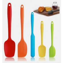 Juego de 5 utensilios de cocina de silicona, espátulas y cucharas resistentes al calor para cocinar y hornear.