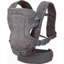 Portabebés ergonómico para recién nacidos y niños pequeños, para llevar al bebé delante o en la espalda, ligero, color gris, de 3,6 a 14,5 kg.
