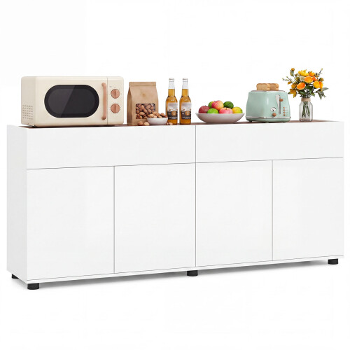 Costway Sideboard Buffet Cabinet with Storage Industrial Coffee Bar Cabinet 1