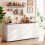 Costway Sideboard Buffet Cabinet with Storage Industrial Coffee Bar Cabinet 4