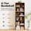 Costway 6-Tier Open Bookcase 178cm Tall Standing Book Storage Organizer 5