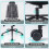 Costway Ergonomic Office Chair Adjustable Lumbar Support 8