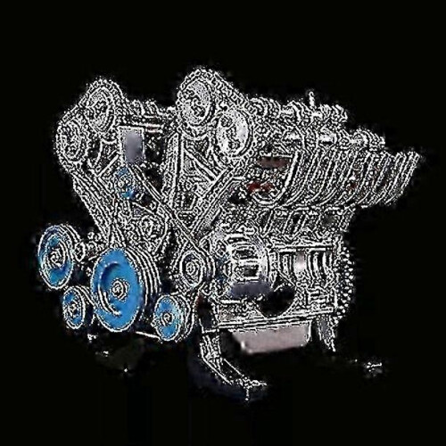 2025 Engine, 8-cylinder-inline Car Engine Model Building Kit Adult Mini Engine Model Toy Engine Model Desktop For Offices, Homes 1